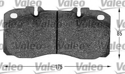 VALEO 541622 Brake Pad Set, disc brake
